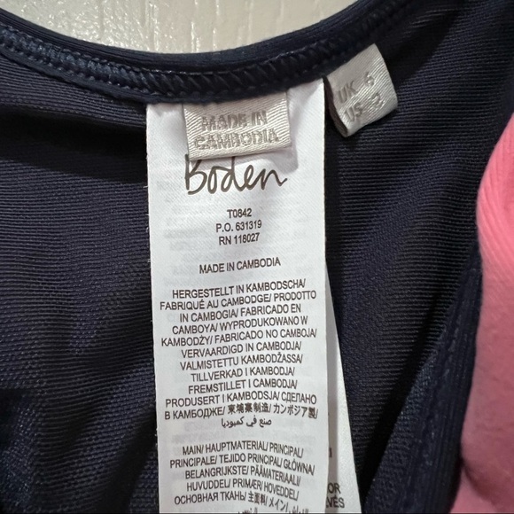 Boden 2 Pink Purple Built in Bra Workout Active Tank Top B - Picture 3 of 4